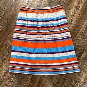 NWT J. Crew Striped Stretch Cotton Skirt